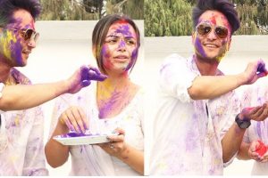 प्रेमको चर्चामा रहेका नीता र हरिहरले  एक साथ मनाए होली भने ‘वैशाखमा केही न केही सुखद समाचार आँउछ’