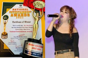 सर्वोत्कृष्ट गायिका डायस्पोरा बाट अवार्ड चुम्न सफल भईन इशा कार्की