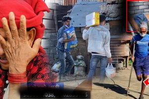 लकडाउनमा रुख चढ्दा खसेर छोरा अपाङ्ग, बाबुको खुट्टै छैन, पैसाको अभावमा उपचार भएन (भिडियो)