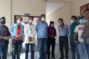 बिपद ब्यवस्थापन कोषको लागि कलाकार संघको तर्फबाट सहयोग