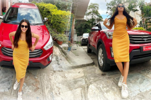 कडा परिश्रम गरेर कार किनेको भन्दै मख्ख स्वस्तिमा !