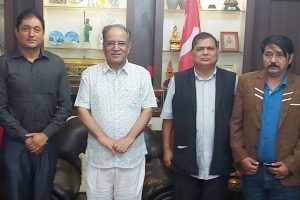 अभिनेता नवल खड्काले प्रचण्ड र महरालाई भेटी चलचित्र क्षेत्रलाई चलायमान बनाउन र MCC राेक्न गरे आग्रह