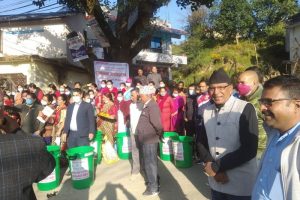 कागेश्वरी मनोहरा नगरपालिका वडा नं. ३ र ४ मा वृहत् सरसफाई कार्यक्रम सम्पन्न