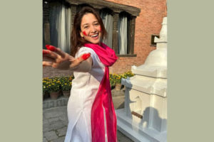 ‘बाहुबली’ अभिनेत्री तमन्ना भाटिया घुमघाम गर्न काठमाडौंमा