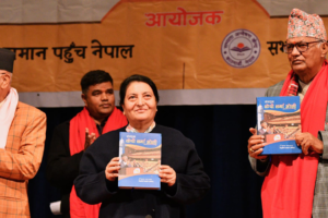 पूर्वराष्ट्रपति विद्या भण्डारीद्वारा केपी ओलीको उच्च प्रशंसा