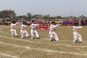 रंगेलीमा राष्ट्रपति रनिङ शिल्ड खेलकुद प्रतियोगिता सुरु, मेयर बगडीयाले गरे उद्घाटन