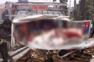 ट्रिपरले जिपलाई ठक्कर दिँदा दुईको मृत्यु, तीन घाइते