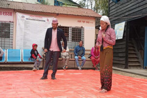 खोटाङमा सडक नाटक ‘खिल’ मञ्चन