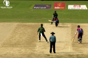 लाेकेश बमले शतक बनाए पनि नेपालकाे ‘ए’ टाेली आयरल्यान्ड–उल्भ्ससँग २१ रनले पराजित