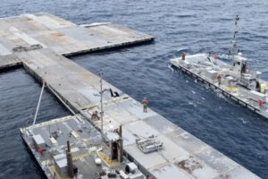 अमेरिकाले समुद्री मार्गबाट ​​सहायताको पहिलो खेप गाजा पुर्यायो