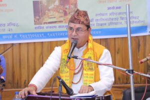 पशुपति गंगा सेवा आरतीमा गायक धर्मदास बुढाथोकी भजन सम्राट उपाधीद्धारा सम्मानित