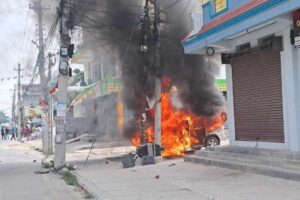 गृहमन्त्री विराटनगरमा रहँदा योजना आयोगको गाडीमा आगजनी