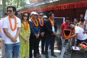 बागलुङबाट प्रकाश र स्वस्तिमाको ‘वसन्त’ को छायांकन शुरु