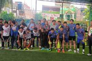 मेयर कोइरालाद्वारा फुटसल प्रतियोगिताको उद्घाटन
