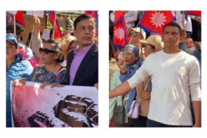 बालुवाटारमा विरोध प्रदर्शन गर्न पुगेका रास्वपाका एक सांसदसहित १७ जना पक्राउ