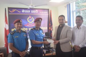 कोशी प्रदेश प्रहरी खेलकुद समिति र डि.एन.ग्रुफ अफ कम्पनी विच सम्झौता