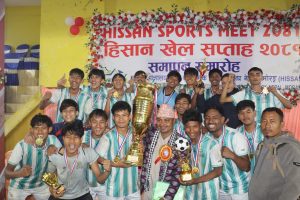 कान्तिपुर कलेज र रेड स्टार कलेजले जित्यो हिसान फुटबलको उपाधि