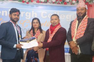 इडेनवर्ग कलेजको वक्तृत्वकला प्रतियोगितामा पवन प्रथम