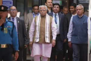 भारतका विधुत मन्त्री मनोहरलाल नेपाल आइपुगे
