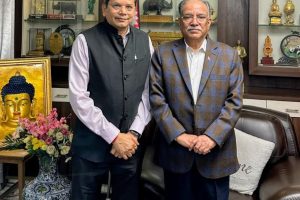 भाजपा बिदेश बिभाग प्रमुखले भेट प्रचण्डलाई