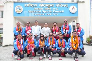 नेपाललाई पदक दिलाउने शारीरिक सुगठन टोलीलाई राखेपको स्वागत