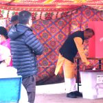 प्रतिनिधिसभा निर्वाचन : कांग्रेस सभापति  थापाले गरे मतदान