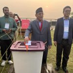 प्रतिनिधिसभा निर्वाचन : प्रचण्डद्वारा मतदान